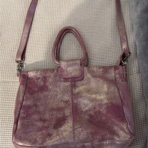 HOBO Shimmering Pink Crossbody Bag